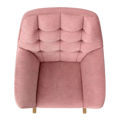 Raven Velvet Nursery Rocking Chair In Rose
