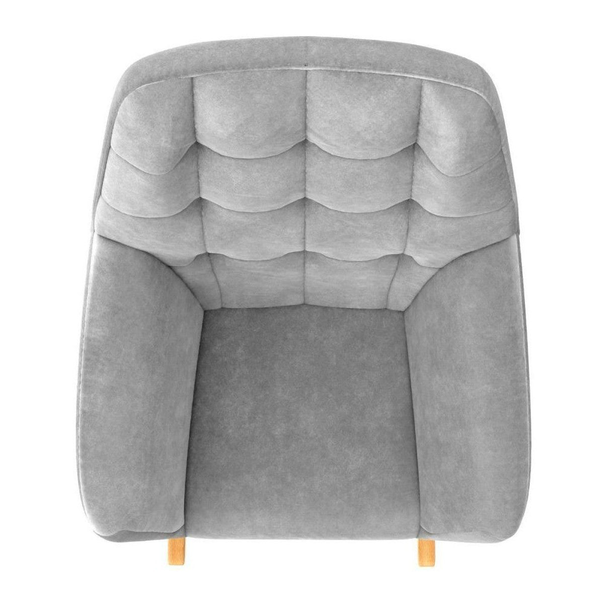Raven Velvet Nursery Rocking Chair In Grey