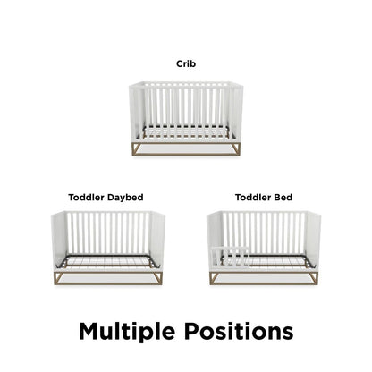 Haven Wooden 3 In 1 Single Cot Bed In White