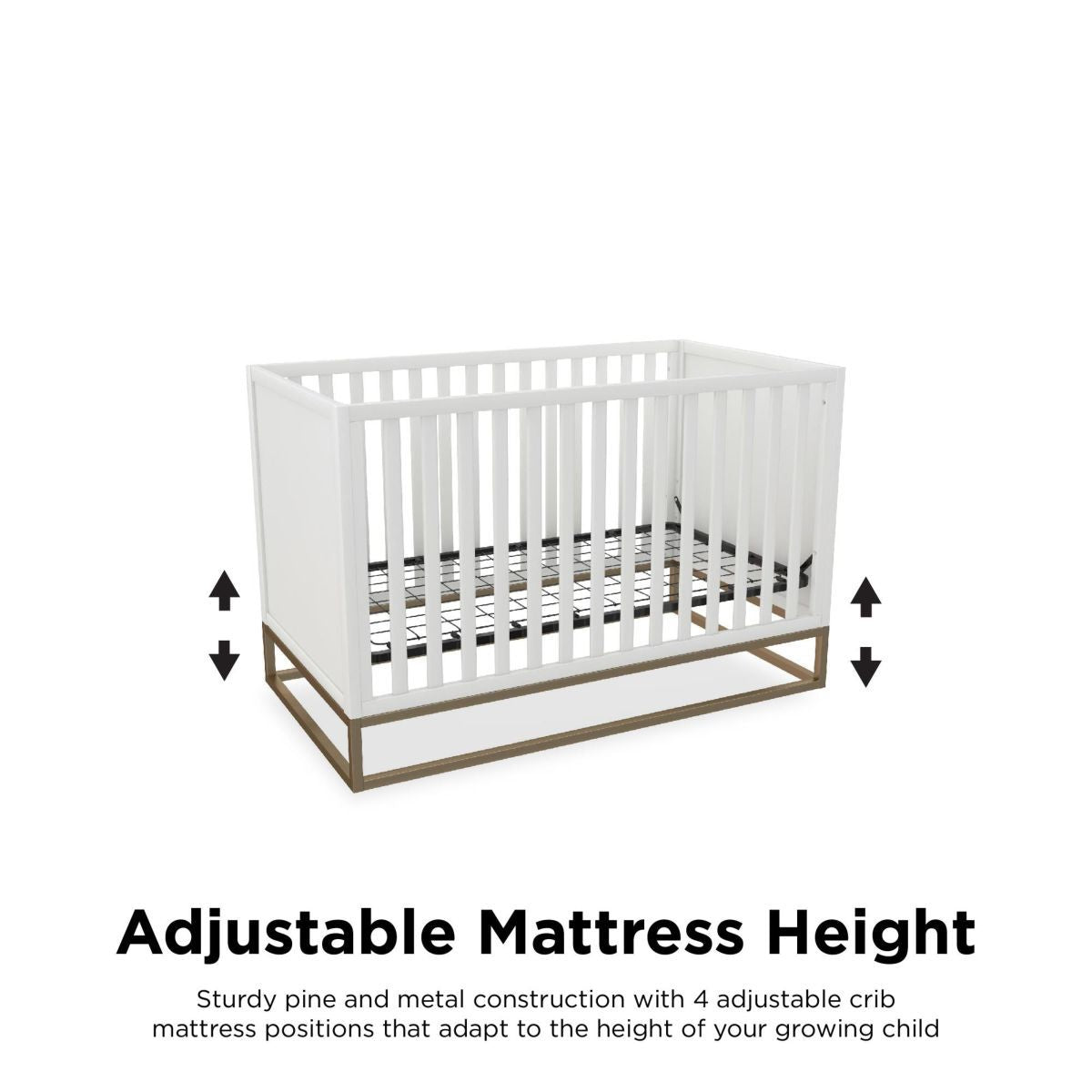 Haven Wooden 3 In 1 Single Cot Bed In White