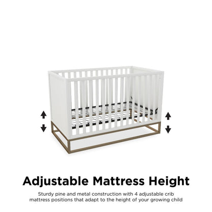 Haven Wooden 3 In 1 Single Cot Bed In White