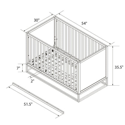 Haven Wooden 3 In 1 Single Cot Bed In White