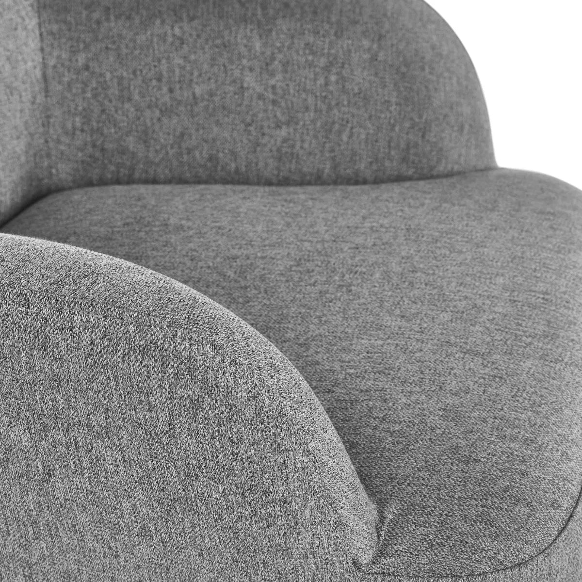 Davos Fabric Accent Chair With Black Metal Legs