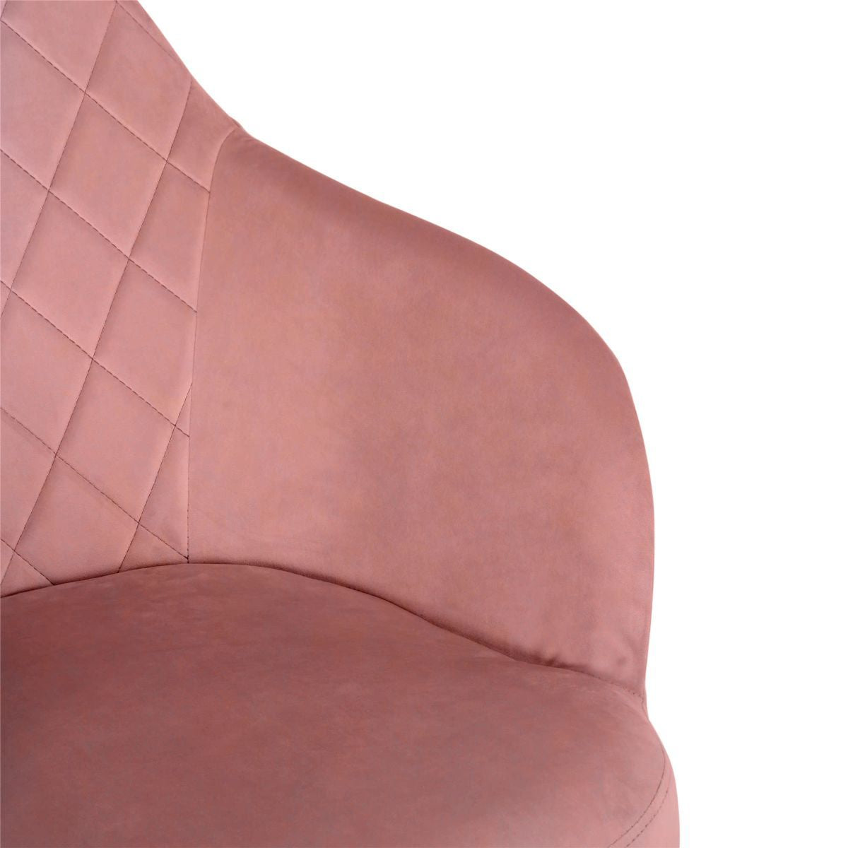 Dahlia Velvet Nursery Rocking Chair In Rose