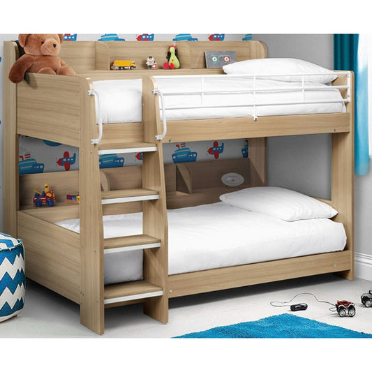 Domino Wooden Bunk Bed In Sonoma Oak