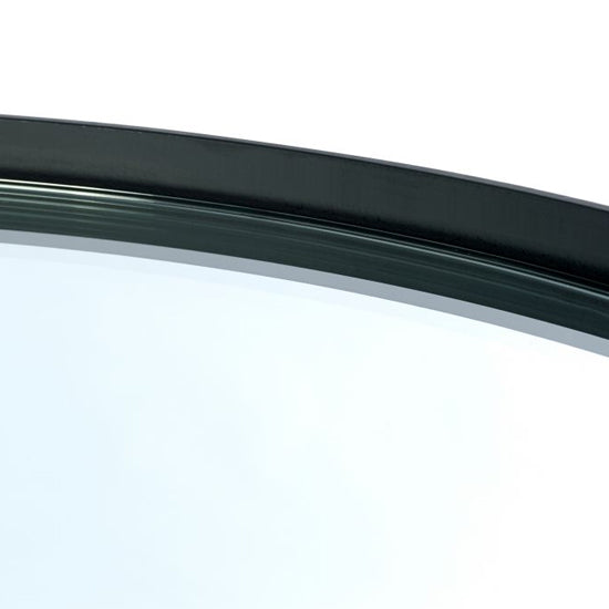 Franki Mirrored Glass Coffee Table With Black Metal Frame