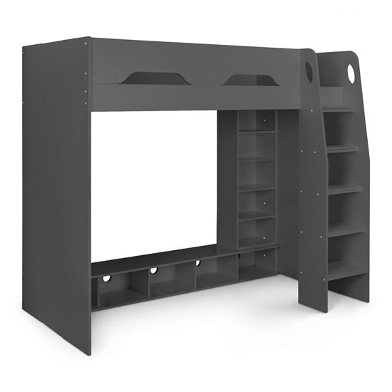 Galaxy Wooden Gaming Bunk Bed In Anthracite