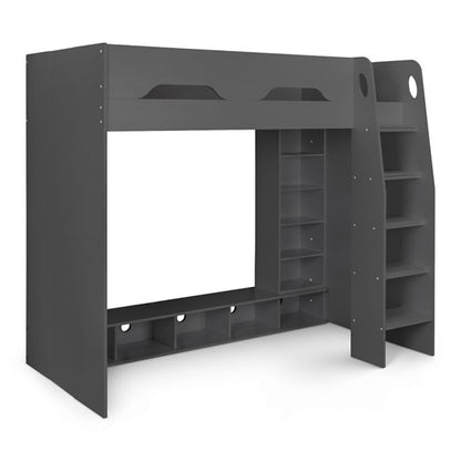Galaxy Wooden Gaming Bunk Bed In Anthracite