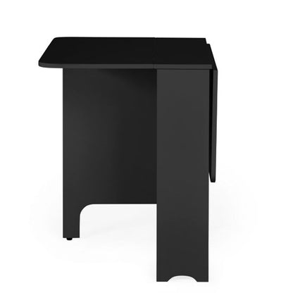 Gatan Small Gateleg Dining Table With 2 Chairs In Black