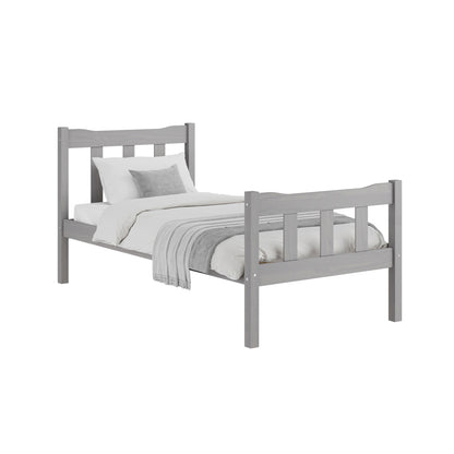 Havana Wooden Single Bed In Grey