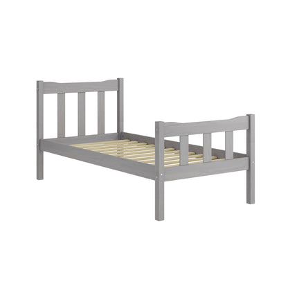 Havana Wooden Single Bed In Grey