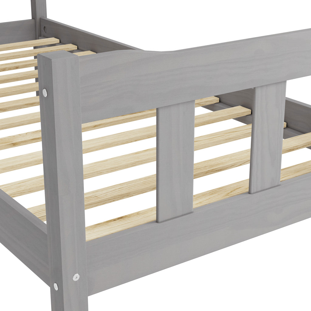 Havana Wooden Single Bed In Grey