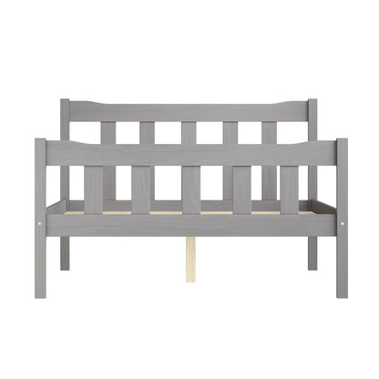 Havana Wooden Double Bed In Grey