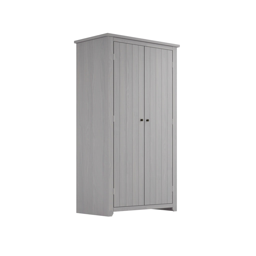 Havana Wooden Wardrobe With 2 Doors In Grey