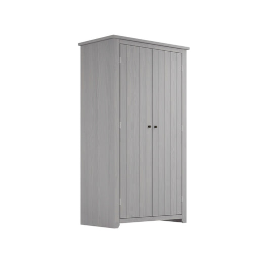 Havana Wooden Wardrobe With 2 Doors In Grey