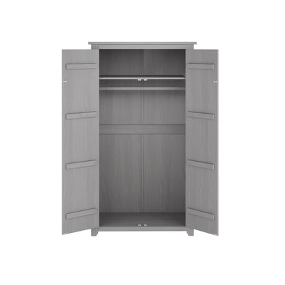 Havana Wooden Wardrobe With 2 Doors In Grey