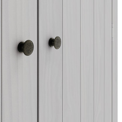 Havana Wooden Wardrobe With 2 Doors In Grey