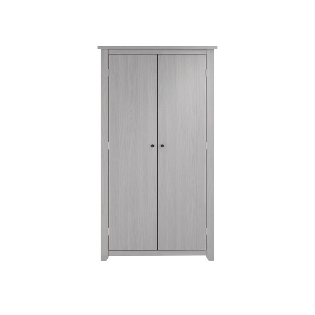 Havana Wooden Wardrobe With 2 Doors In Grey