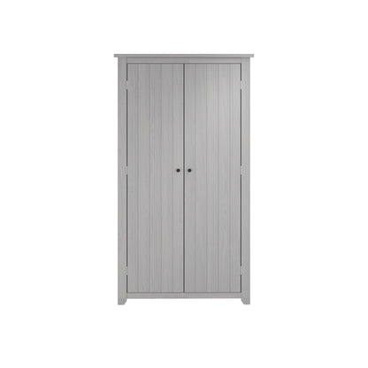 Havana Wooden Wardrobe With 2 Doors In Grey