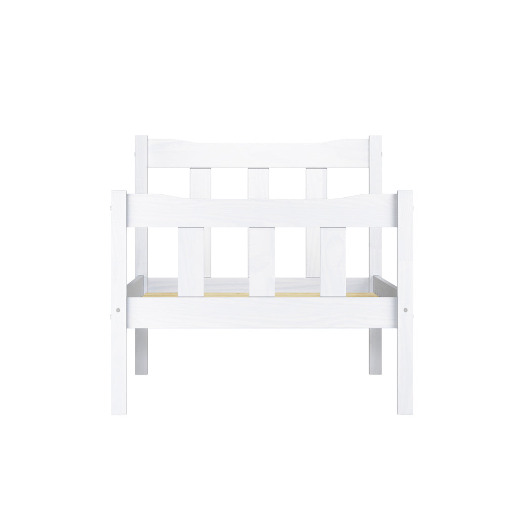 Havana Wooden Single Bed In White