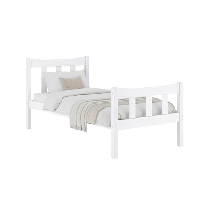 Havana Wooden Single Bed In White