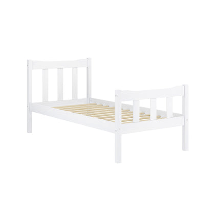 Havana Wooden Single Bed In White