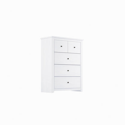 Havana Wooden Chest Of 5 Drawers In White