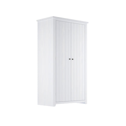 Havana Wooden Wardrobe With 2 Doors In White