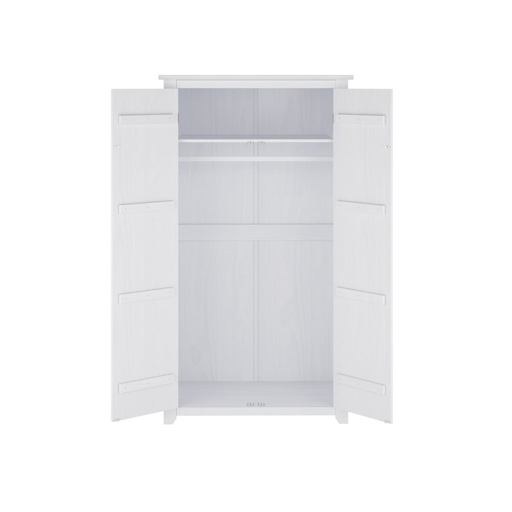 Havana Wooden Wardrobe With 2 Doors In White