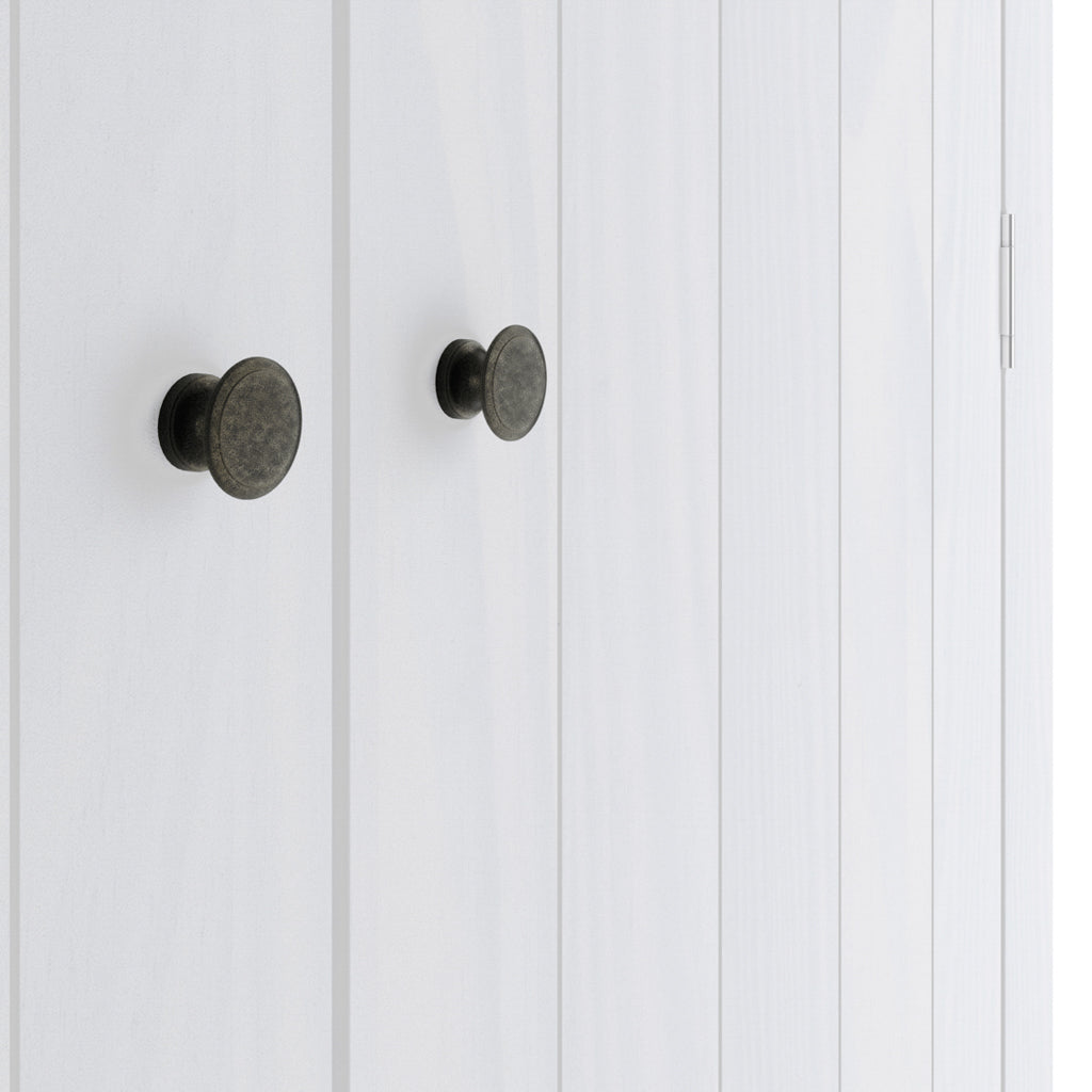 Havana Wooden Wardrobe With 2 Doors In White
