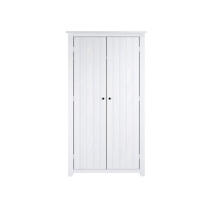 Havana Wooden Wardrobe With 2 Doors In White