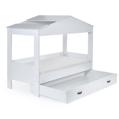 Hazel Wooden Low Sleeper Bunk Bed In White