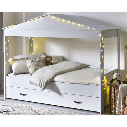 Hazel Wooden Low Sleeper Bunk Bed In White