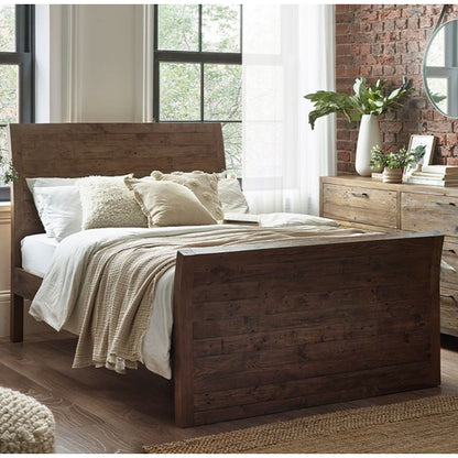 Heritage Wooden King Size Bed In Reclaimed Pine