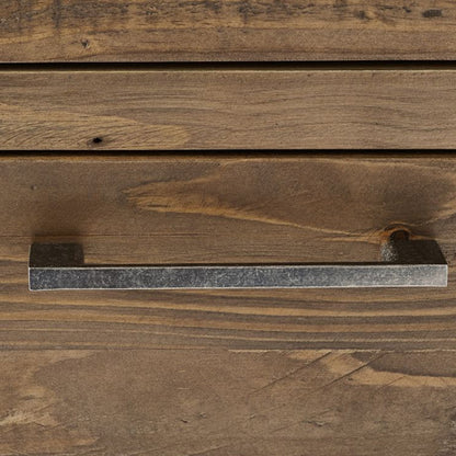 Heritage Wide Wooden Chest Of 6 Drawers In Reclaimed Pine