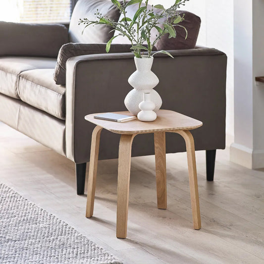 Kaito Square Wooden Side Table In Oak