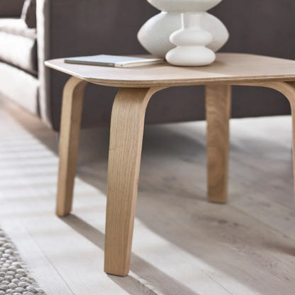 Kaito Square Wooden Side Table In Oak