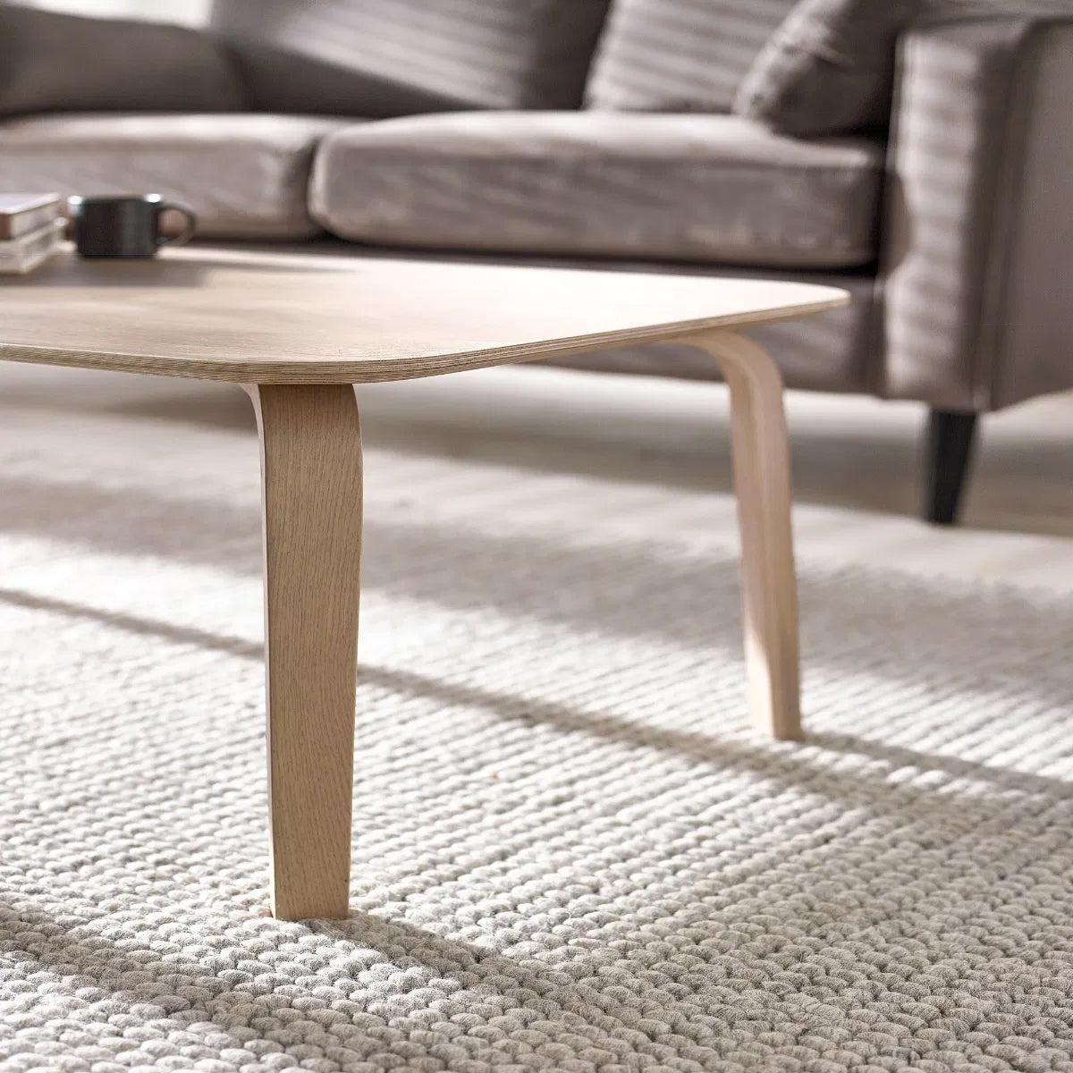 Kaito Rectangular Wooden Coffee Table In Oak