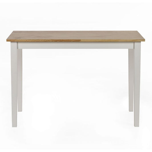 Linwood Small Wooden Dining Table In Natural And White