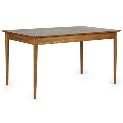 Lowry Extending Wooden Dining Table With 2 Drawers In Cherry