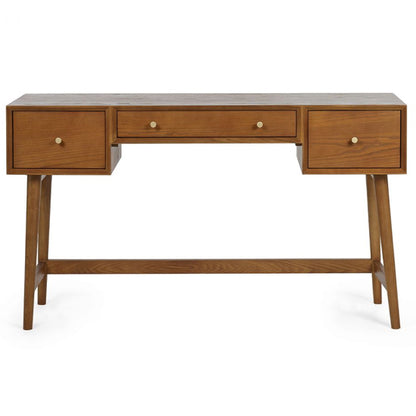 Lowry Wooden Dressing Table With Stool In Cherry