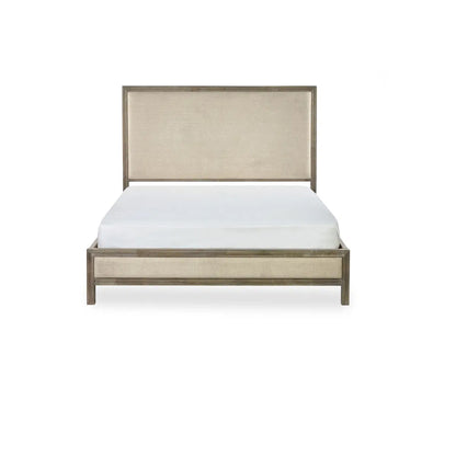 Lucie Wooden King Size Bed In Ivory And Limed Oak