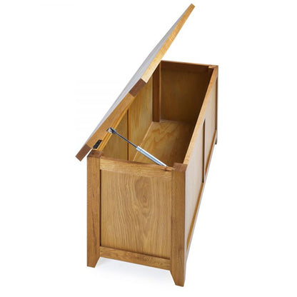 Mallory Wooden Hallway Storage Bench In Oak
