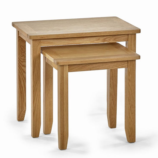Mallory Wooden Nest Of 2 Tables In Oak