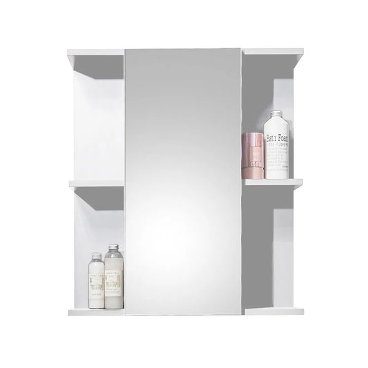 Mandy High Gloss Mirrored Bathroom Cabinet With 1 Door In White