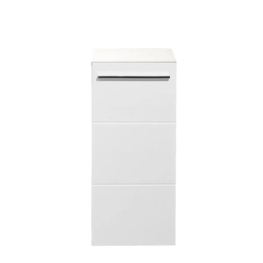 Mandy High Gloss Bathroom Storage Cabinet With 1 Door In White
