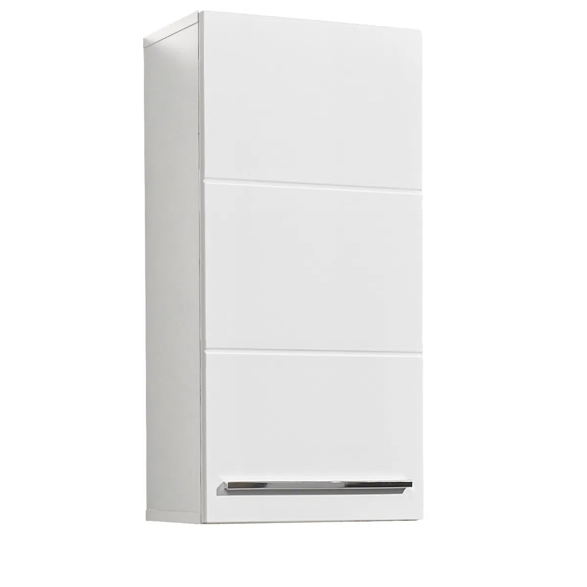 Mandy Wall Hung High Gloss Bathroom Cabinet With 1 Door In White