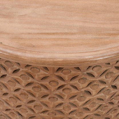 Artwork Solid Mango Wood Coffee Table In Oak