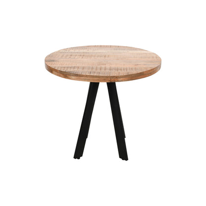 Surrey Solid Mango Wood Round Dining Table In Rough Sawn