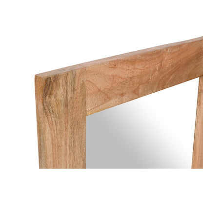 Surrey Solid Mango Wood Extra Long Wall Mirror In Rough Swan